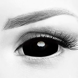 B20 NEW Black Sclera Costume Contacts